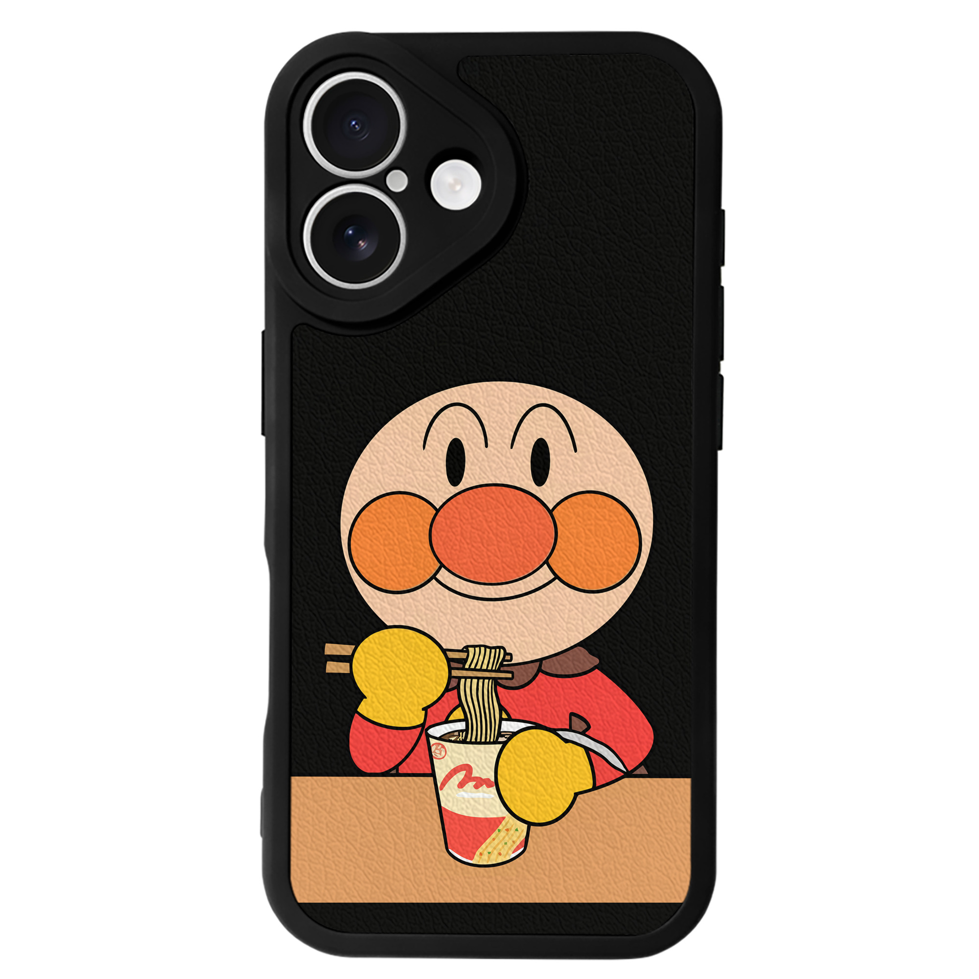 （画像用） アンパンマン Anpanman 【iPhone 16シリーズ対応】シリコンスマホケース（レザー調） 材質：シリコン